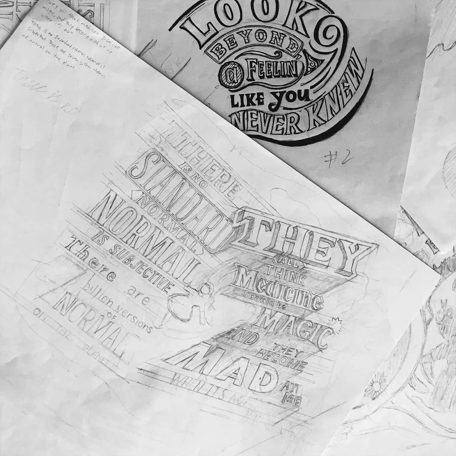 Additional mural sketches
